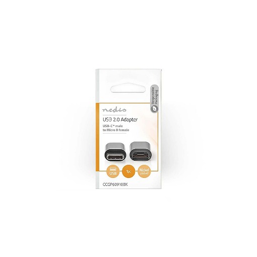 ΑΝΤΑΠΤΟΡΑΣ USB HIGH-SPEED TYPE-C - MICRO USB B NEDIS CCGP60910BK
