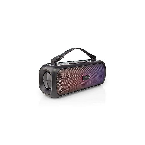ΦΟΡΗΤΟ TWS ΗΧΕΙΟ BLUETOOTH 30W ΜΕ ΑΦΑΙΡΟΥΜΕΝΗ ΔΕΡΜΑΤΙΝΗ ΛΑΒΗ ΜΕΤΑΦΟΡΑΣ NEDIS SPBB316BK