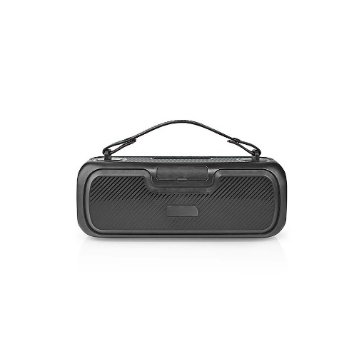 ΦΟΡΗΤΟ TWS ΗΧΕΙΟ BLUETOOTH 30W ΜΕ ΑΦΑΙΡΟΥΜΕΝΗ ΔΕΡΜΑΤΙΝΗ ΛΑΒΗ ΜΕΤΑΦΟΡΑΣ NEDIS SPBB316BK
