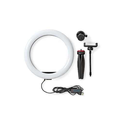 RING LIGHT 10 (26cm) ΜΕ 120 ΛΑΜΠΕΣ LED ΚΑΙ ΤΡΙΠΟΔΟ ΣΤΗΡΙΞΗΣ NEDIS RLSTND100BK