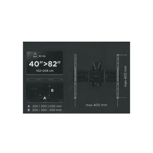 MELICONI SLIMSTYLE PLUS 400 SDR ΒΑΣΗ ΤΗΛΕΟΡΑΣΗΣ ΜΕ ΒΡΑΧΙΟΝΑ