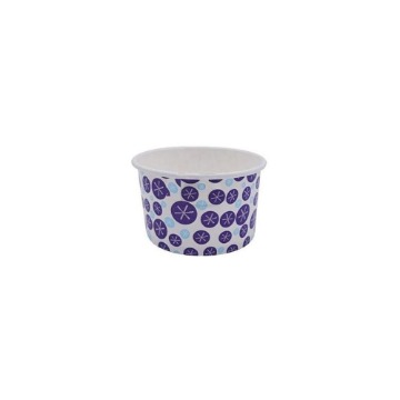 ΧΑΡΤΙΝΟ ΚΥΠΕΛΟ ΠΑΓΩΤΟΥ - (8 oz) WIDE PURPLE - (50τεμ.)