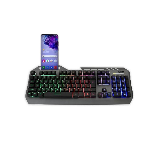 ΕΝΣΥΡΜΑΤΟ GAMING ΠΛΗΚΤΡΟΛΟΓΙΟ ΜΕ LED RGB ΟΠΙΣΘΙΟ ΦΩΤΙΣΜΟ NOD DEFENDER