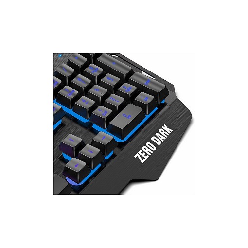 ΕΝΣΥΡΜΑΤΟ GAMING ΠΛΗΚΤΡΟΛΟΓΙΟ ΜΕ RGB LED, ΕΠΙΦΑΝΕΙΑ ΑΠΟ ΑΛΟΥΜΙΝΙΟ, PALM REST ΚΑΙ ΒΑΣΗ ΣΤΗΡΙΞΗΣ ΚΙΝΗΤΟΥ NOD ZERO DARK