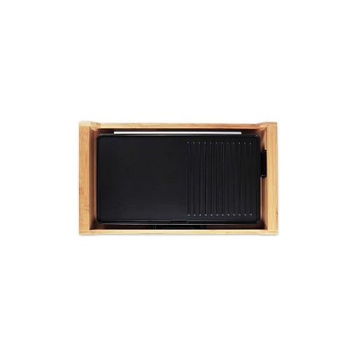 ΗΛΕΚΤΡΙΚΗ ΓΚΡΙΛΙΕΡΑ TEPPANYAKI ΜΕ ΠΛΑΙΣΙΟ ΑΠΟ BAMBOO 1.800W LIFE JAPANESE GRILL