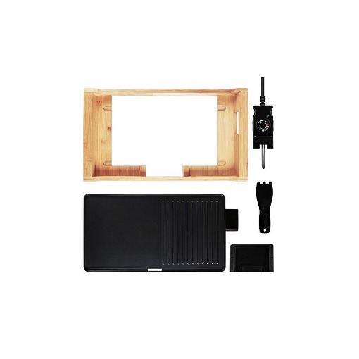ΗΛΕΚΤΡΙΚΗ ΓΚΡΙΛΙΕΡΑ TEPPANYAKI ΜΕ ΠΛΑΙΣΙΟ ΑΠΟ BAMBOO 1.800W LIFE JAPANESE GRILL