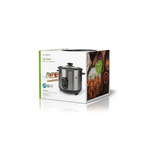 ΒΡΑΣΤΗΡΑΣ ΡΥΖΙΟΥ ΑΝΟΞΕΙΔΩΤΟΣ 1.5L 500W NEDIS KARC115AL