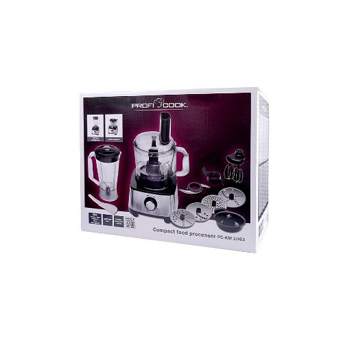 FOOD PROCESSOR 3 ΣΕ 1 ΠΟΛΥΜΙΞΕΡ, ΜΠΛΕΝΤΕΡ ΚΑΙ ΣΤΙΦΤΗΣ 1200W PC-KM 1063