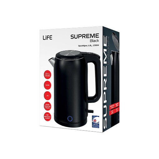 ΒΡΑΣΤΗΡΑΣ 1.8L  1.500W  LIFE SUPREME BLACK