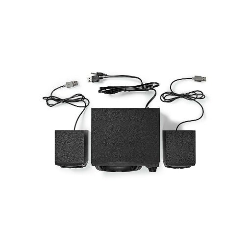 ΣΤΕΡΕΟΦΩΝΙΚΑ ΗΧΕΙΑ GAMING 2.1 ΜΕ ΦΩΤΙΣΜΟ LED 33W NEDIS GSPR31021BK