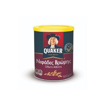 QUAKER ΝΙΦΑΔΕΣ ΒΡΩΜΗΣ 500gr. - (ΜΕΤΑΛΛΙΚΟ ΚΟΥΤΙ)