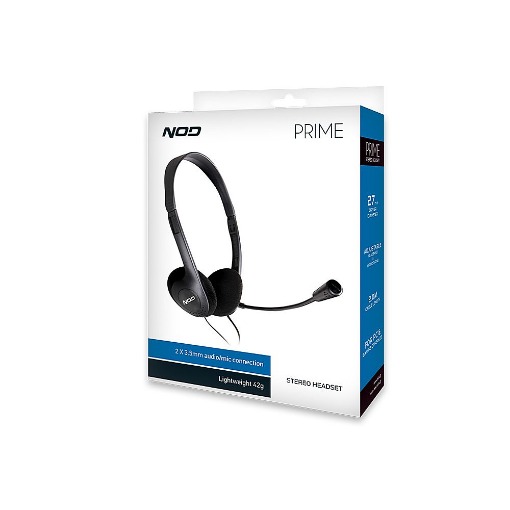 ΣΤΕΡΕΟΦΩΝΙΚΟ HEADSET ΜΕ ΣΥΝΔΕΣΗ 2x3,5mm NOD PRIME