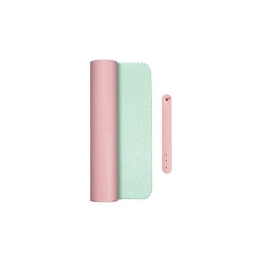 XL ΔΕΡΜΑΤΙΝΟ MOUSEPAD ΔΙΠΛΗΣ ΟΨΗΣ ΡΟΖ-ΜΕΝΤΑ 800x345x1.8mm NOD STATUS XL PINK-MINT GREEN