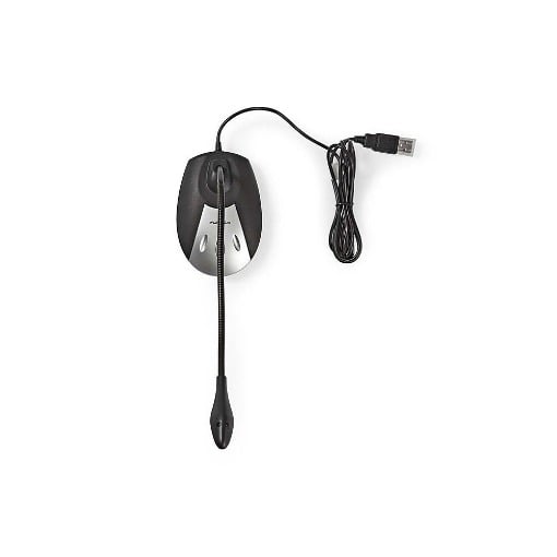 ΕΝΣΥΡΜΑΤΟ ΜΙΚΡΟΦΩΝΟ USB ΜΕ ΚΑΛΩΔΙΟ 1.5m NEDIS MICDU100BK