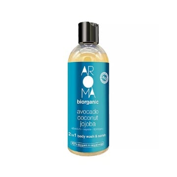 AROMA 2ΙΝ1 BODY WASH SCRUB AVOCADO COCONUT JOJOBA 300ml