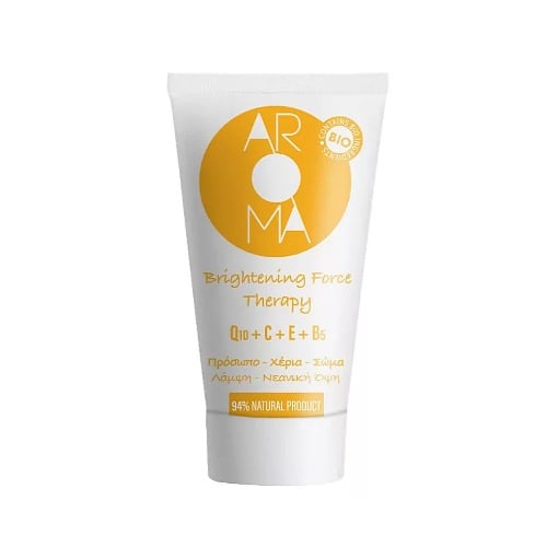AROMA ΚΡΕΜΑ ΠΡΟΣΩΠΟ  BRIGHTENING VITAMIN Q10+C+E+B5  THERAPY 75ml