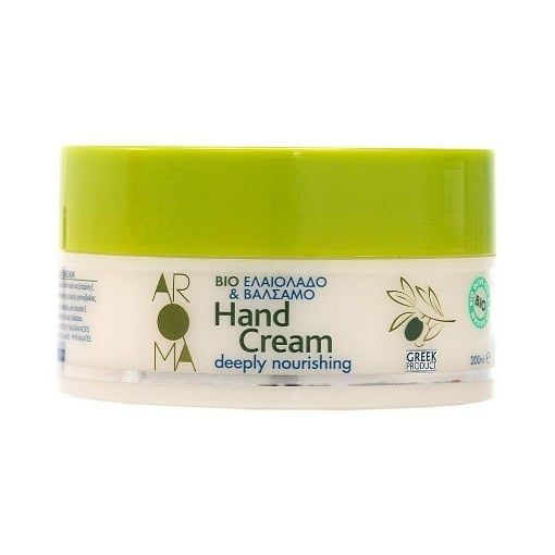 AROMA ΚΡΕΜΑ ΧΕΡΙΩΝ BIO 200ml - (ΕΛΑΙΟΛΑΔΟ & ΒΑΛΣΑΜΟ)