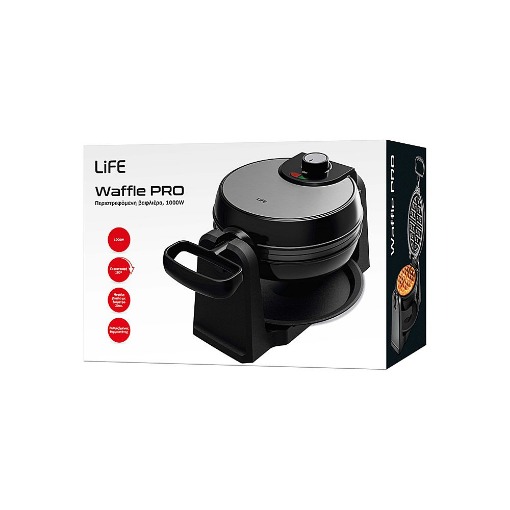 ΒΑΦΛΙΕΡΑ ΠΕΡΙΣΤΡΕΦΟΜΕΝΗ 1.000W  LIFE WAFFLE PRO