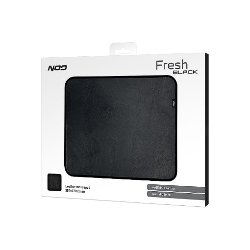 ΔΕΡΜΑΤΙΝΟ MOUSEPAD ΜΑΥΡΟ 350x270x3mm NOD FRESH BLACK