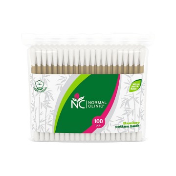 NORMAL CLINIC ΜΠΑΤΟΝΕΤΕΣ BAMBOO 100τμχ (σακουλακι)