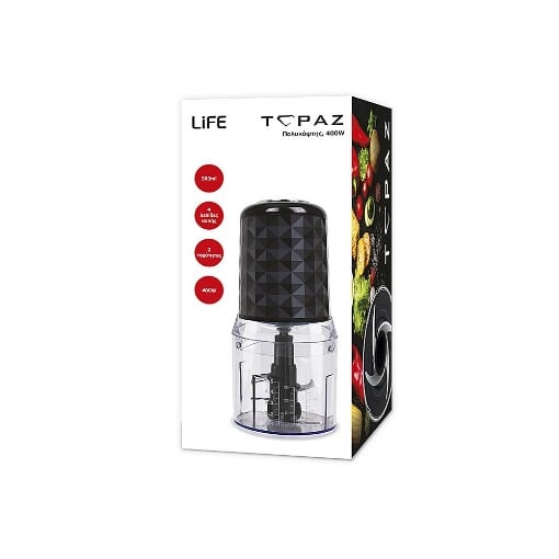 MULTI MIXER 400W ΜΕ ΔΟΧΕΙΟ ΜΙΞΗΣ 500ml LIFE TOPAZ