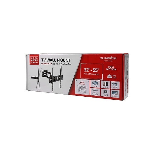 SUPERIOR 32-55 FULL MOTION EXTRA SLIM ΒΑΣΗ ΤΗΛΕΟΡΑΣΗΣ ΜΕ ΒΡΑΧΙΟΝΑ