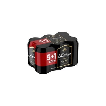 KAISER ΜΠΥΡΑ ΚΟΥΤΙ 330ml - (5+1ΔΩΡΟ)