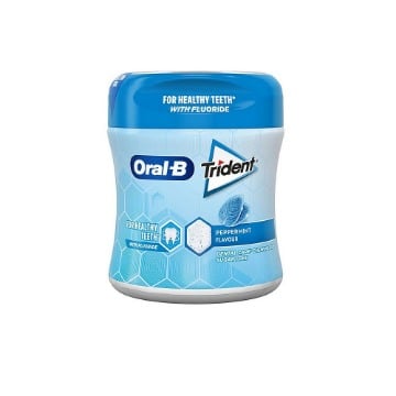 TRIDENT ORAL-B ΤΣΙΧΛΕΣ PEPPERMINT 68gr - ΜΕΝΤΑ/ΜΠΛΕ