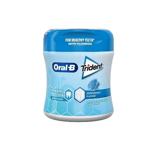 TRIDENT ORAL-B ΤΣΙΧΛΕΣ PEPPERMINT 68gr - ΜΕΝΤΑ/ΜΠΛΕ