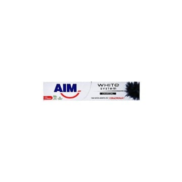 AIM WHITE SYSTEM CHARCOL 75ml (ΟΔΟΝΤΟΚΡΕΜΑ)