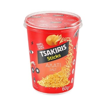 TSAKIRΙS STICKS ΑΛΑΤΙ 60g - (ΚΥΠΕΛΛΟ)
