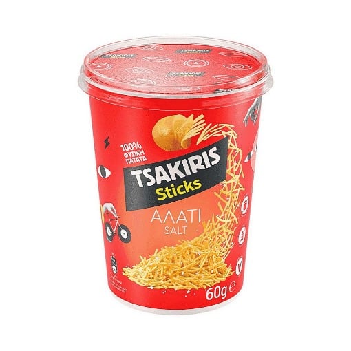 TSAKIRΙS STICKS ΑΛΑΤΙ 60g - (ΚΥΠΕΛΛΟ)