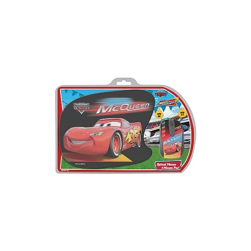 ΣΕΤ MINI ΟΠΤΙΚΟ ΠΟΝΤΙΚΙ ΚΑΙ MOUSEPAD ΜΕ ΜΟΤΙΒΟ CARS , 1.000 DPI , DSY TP1001