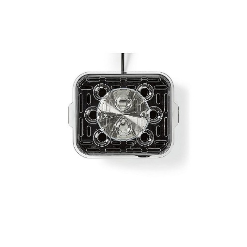 ΒΡΑΣΤΗΡΑΣ ΑΥΓΩΝ ΑΝΟΞΕΙΔΩΤΟΣ (1-8 ΑΥΓΑ) 500W NEDIS KAEB130EAL BLACK
