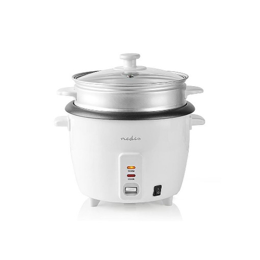 ΒΡΑΣΤΗΡΑΣ ΡΥΖΙΟΥ 0.6L NEDIS KARC06WT WHITE