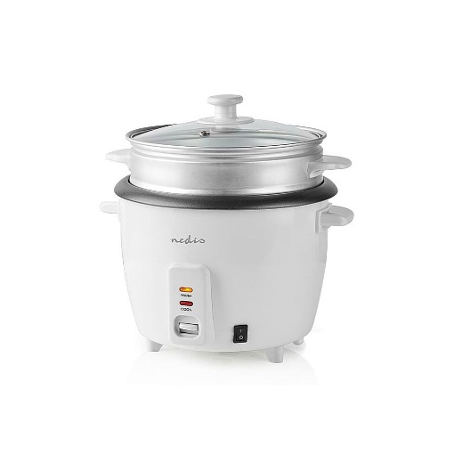 ΒΡΑΣΤΗΡΑΣ ΡΥΖΙΟΥ 0.6L NEDIS KARC06WT WHITE