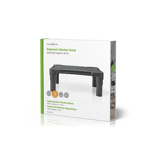 ΕΠΙΤΡΑΠΕΖΙΑ ΒΑΣΗ ΓΙΑ ΟΘΟΝΗ 15kg NEDIS ERGOAMS100BK
