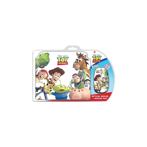 ΣΕΤ MINI ΟΠΤΙΚΟ ΠΟΝΤΙΚΙ ΚΑΙ MOUSEPAD ΜΕ ΜΟΤΙΒΟ TOY STORY . 1.000 DPI , DSY TP8002