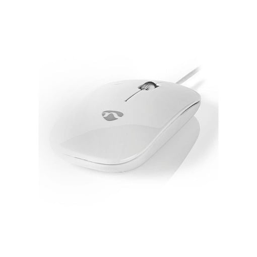 ΕΞΑΙΡΕΤΙΚΑ ΛΕΠΤΟ ΟΠΤΙΚΟ ΠΟΝΤΙΚΙ USB, 1.000 DPI ΣΕ ΑΣΠΡΟ ΧΡΩΜΑ NEDIS MSWD200WT