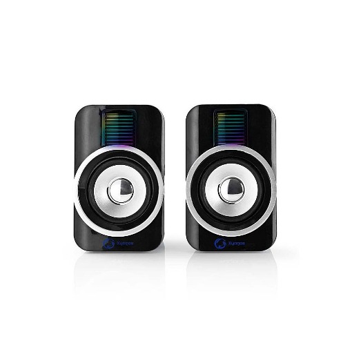 RGB ΣΤΕΡΕΟΦΩΝΙΚΑ ΗΧΕΙΑ GAMING 2.0 10W NEDIS GSPR20020BK
