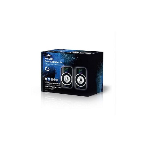 RGB ΣΤΕΡΕΟΦΩΝΙΚΑ ΗΧΕΙΑ GAMING 2.0 10W NEDIS GSPR20020BK