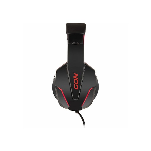 GAMING HEADSET ΜΑΥΡΟ ΜΕ ΡΥΘΜΙΖΟΜΕΝΟ ΜΙΚΡΟΦΩΝΟ ΚΑΙ ΚΟΚΚΙΝΟ LED ΦΩΤΙΣΜΟ NOD GROUND POUNDER