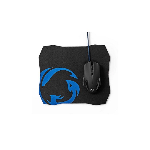 GAMING ΣΕΤ ΜΕ ΕΝΣΥΡΜΑΤΟ ΠΟΝΤΙΚΙ ΚΑΙ MOUSEPAD NEDIS GMMP110BK
