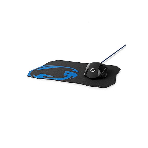 GAMING ΣΕΤ ΜΕ ΕΝΣΥΡΜΑΤΟ ΠΟΝΤΙΚΙ ΚΑΙ MOUSEPAD NEDIS GMMP110BK