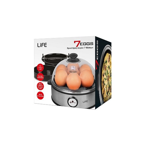 ΒΡΑΣΤΗΡΑΣ ΑΥΓΩΝ 7 ΘΕΣΕΩΝ 360W LIFE 7EGGS