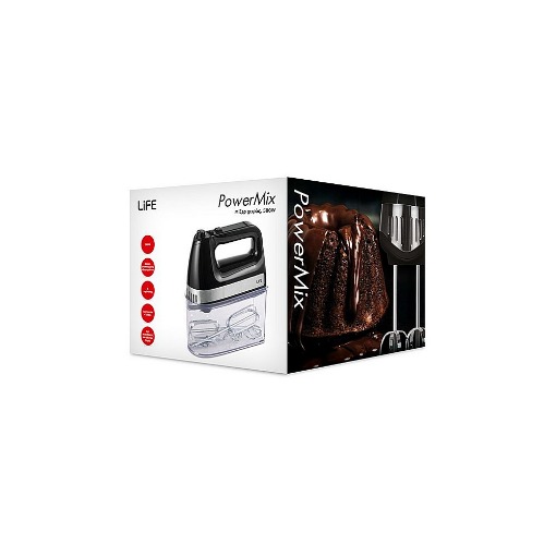 ΜΙΞΕΡ ΧΕΙΡΟΣ 5 ΤΑΧΥΤΗΤΩΝ 500W ΜΕ ΜΠΩΛ LIFE POWERMIX