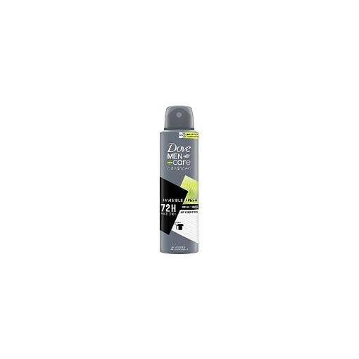 DOVE DEO SPRAY ADVANCED CARE 72h 150ml - (MEN INVISIBLE FRESH)