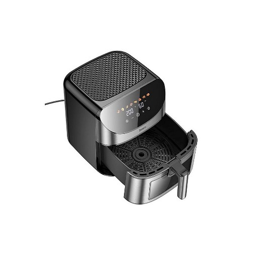HOCO HE21 8L AIR FRYER ΜΕ ΟΘΟΝΗ ΑΦΗΣ ΚΑΙ ΠΑΡΑΘΥΡΟ, 1700W, 8L, ΜΑΥΡΟΣ