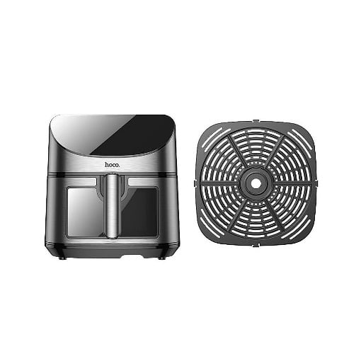 HOCO HE21 8L AIR FRYER ΜΕ ΟΘΟΝΗ ΑΦΗΣ ΚΑΙ ΠΑΡΑΘΥΡΟ, 1700W, 8L, ΜΑΥΡΟΣ