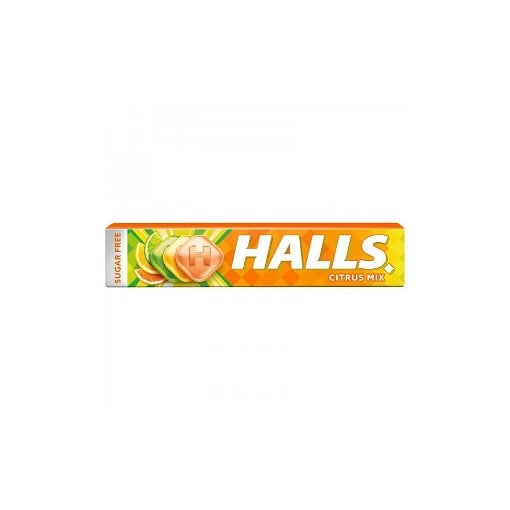 HALLS CITRUS MIX ΚΑΡΑΜΕΛΕΣ ΧΩΡΙΣ ΖΑΧΑΡΗ 32gr
